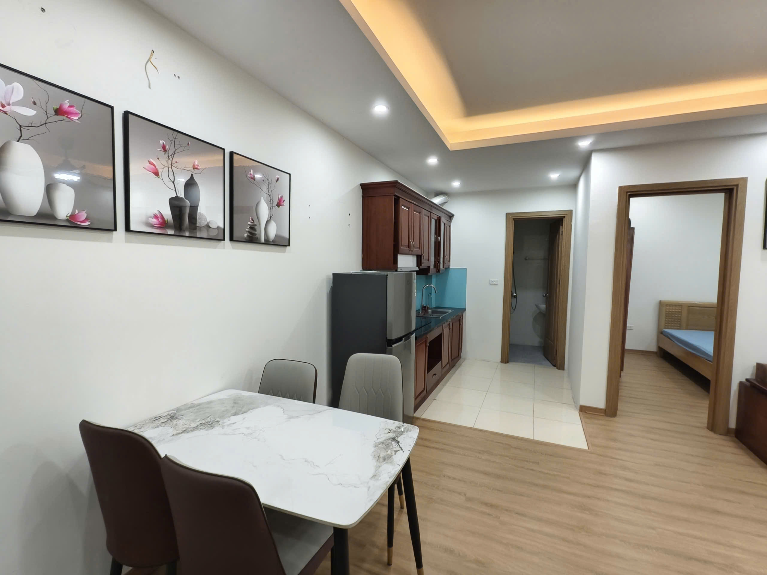Cho thuê căn hộ 2 phòng ngủ đầy đủ nội thất, giá chỉ 7,5 triệu/tháng chung cư Thanh Hà